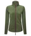 PR824 Premier Ladies Artisan Fleece Jacket Moss Green / Brown colour image